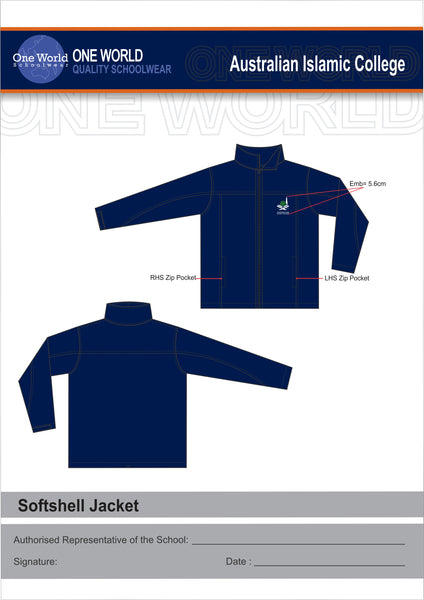 Navy Softshell Jacket