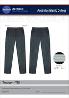 Boys College Trouser with Belt Loops - Youth